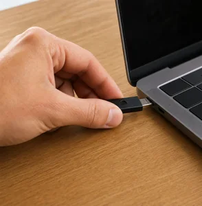 Physical security key used to help prevent account takeover