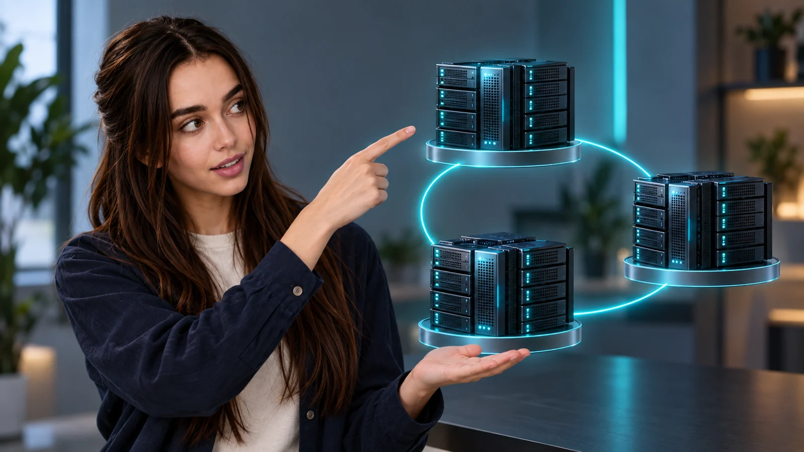 Jana presenting connected server clusters